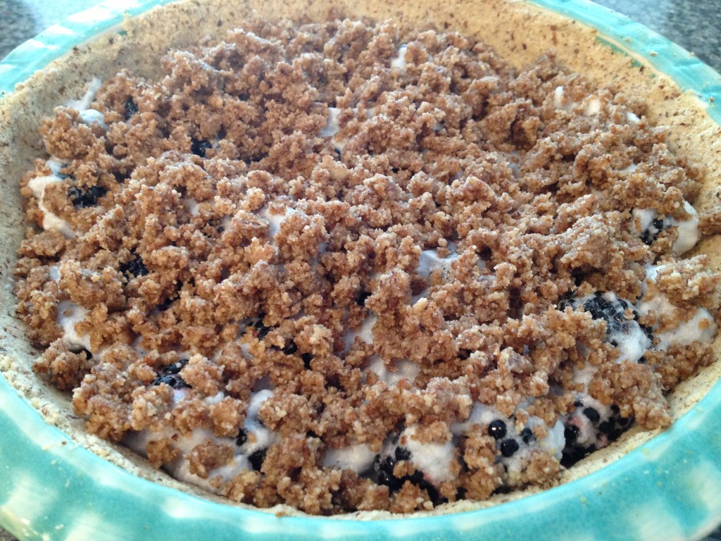 GlutenFree SugarFree Blackberry Crumble