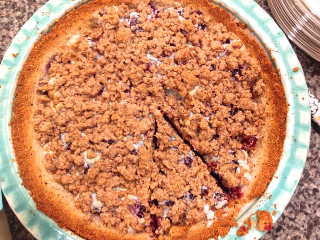 gluten free sugar free blackberry crumble