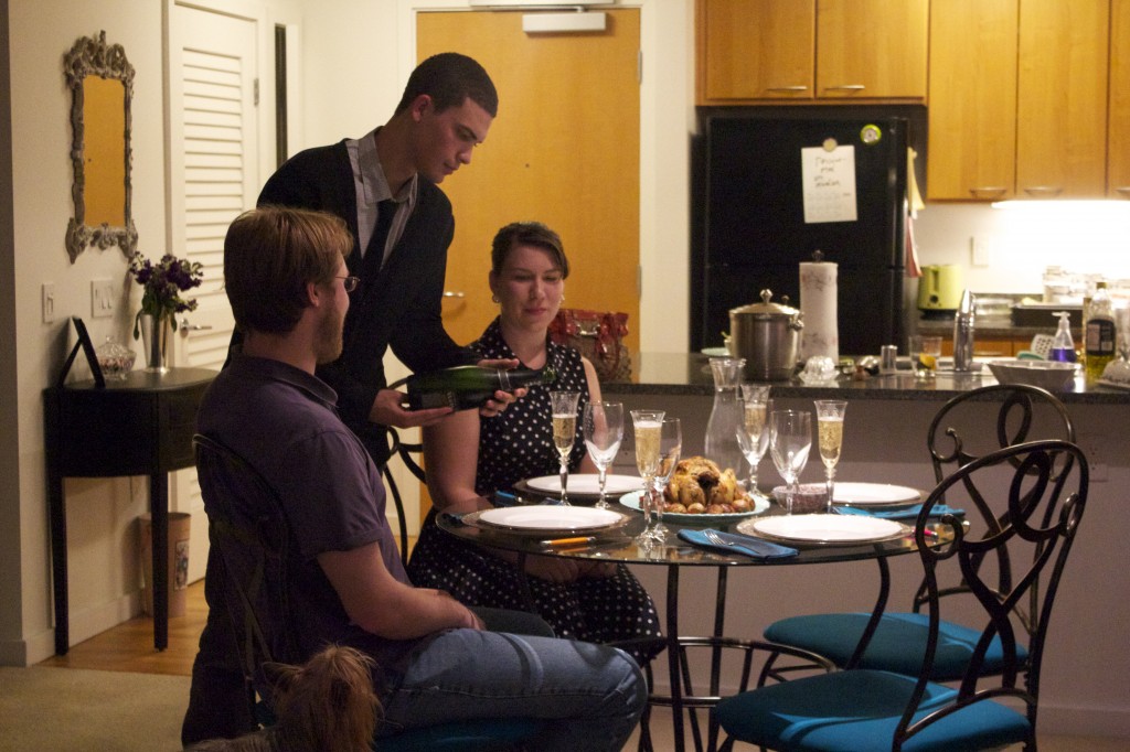 entertaining guests