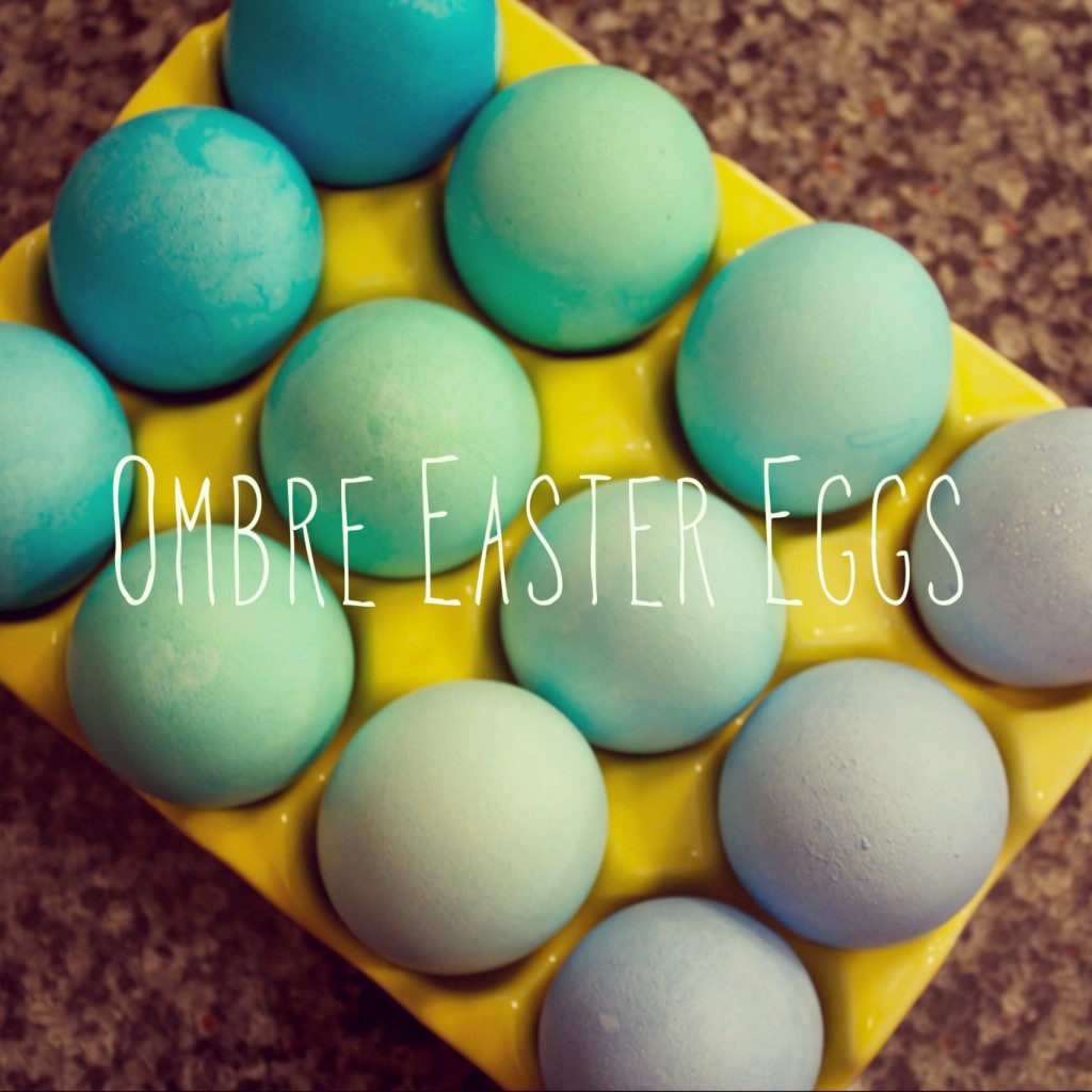 ombre easter eggs