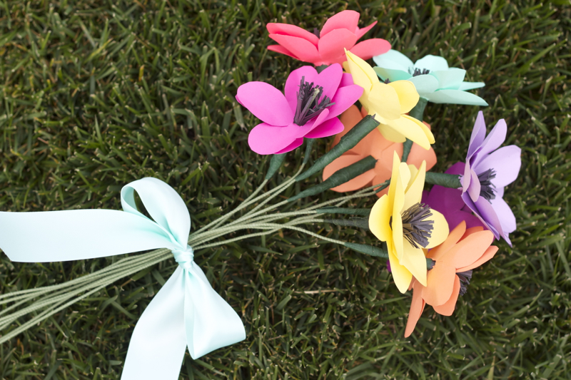paper flower bouquet