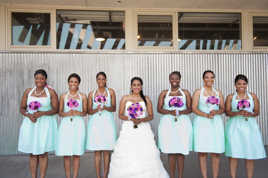 aqua bridesmaid dresses
