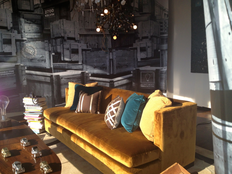Baker Furniture window display by Susan Manrao Design