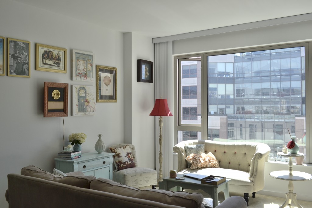 vintage chic living room