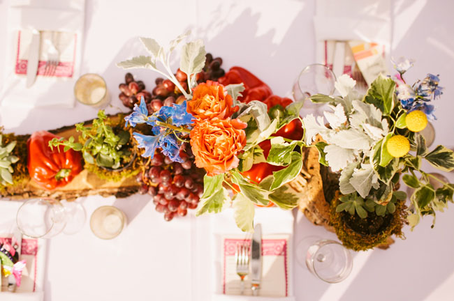 Colorful arrangement from Green Wedding Shoes