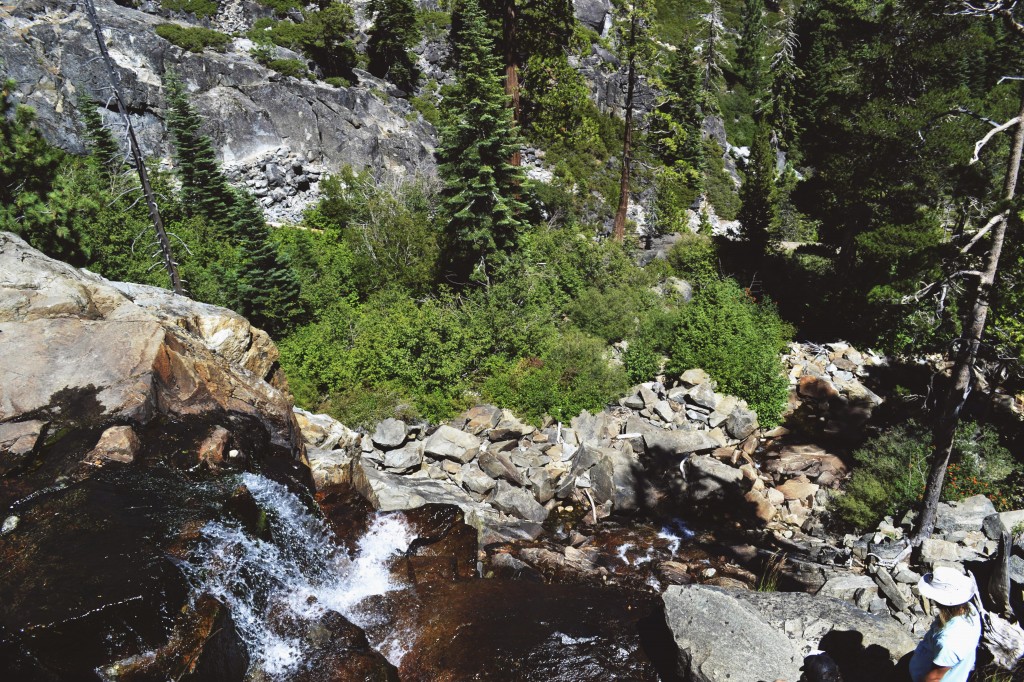 lake tahoe waterfall