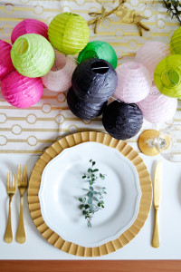 paper lanterns centerpiece