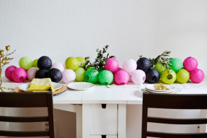 paper lanterns centerpiece