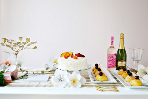 bridal shower dessert table